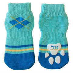 Preppy PAWks Dog Socks - Blue