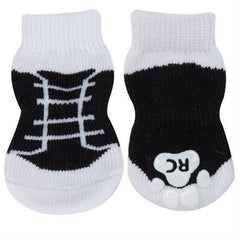 Black Sneakers PAWKS Dog Socks