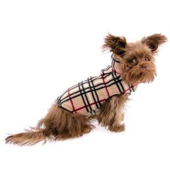 Whistler Winter Dog Coat - Tan Tartan