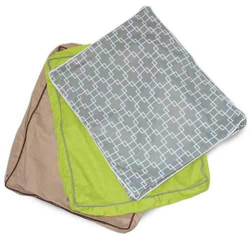 CozyCloud Memory Foam Dog Bed Cover by Dogo - Gray with Pattern