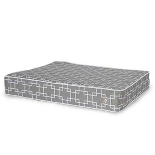CozyCloud Memory Foam Dog Bed Cover by Dogo - Gray with Pattern