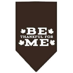 Be Thankful for Me Dog Bandana - Cocoa