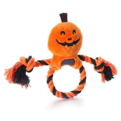 Halloween Ring Toss Dog Toy - Pumpkin