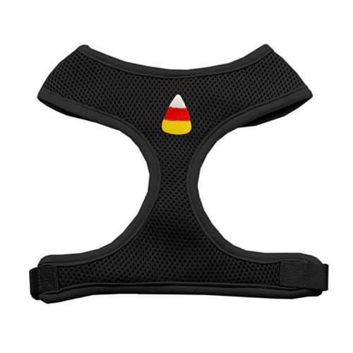 Candy Corn Chipper Halloween Dog Harness - Black
