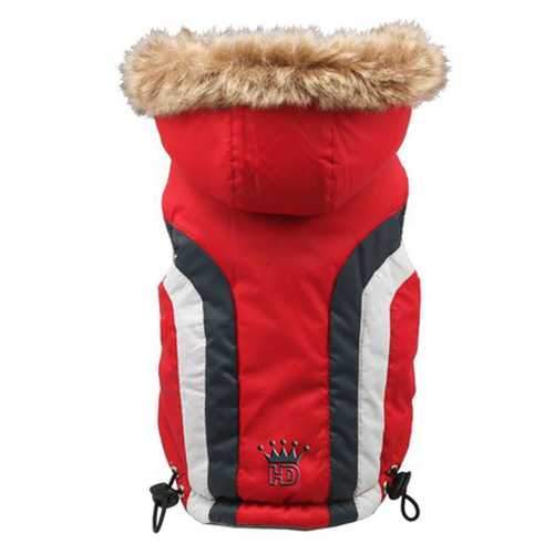 Swiss Alpine Ski Dog Vest by Hip Doggie - Red