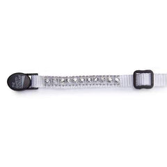 Meow Town Rhinestone Cat Collar - White