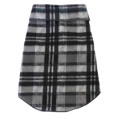 Plaid Dog Pullover - Gray and Black