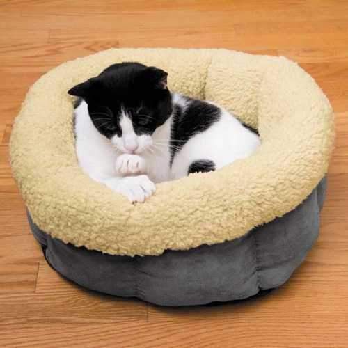 Cat is Good Snuggle Cat Bed - Gray