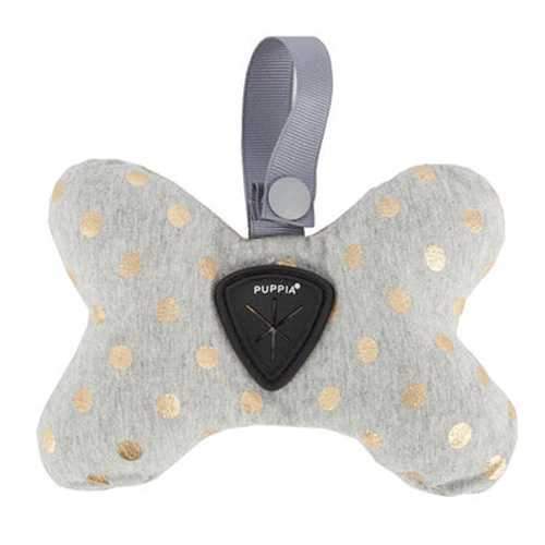 Modern Dotty Dog Waste Bag Dispenser by Puppia - Gray
