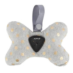 Modern Dotty Dog Waste Bag Dispenser by Puppia - Gray