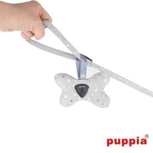 Modern Dotty Dog Waste Bag Dispenser by Puppia - Gray