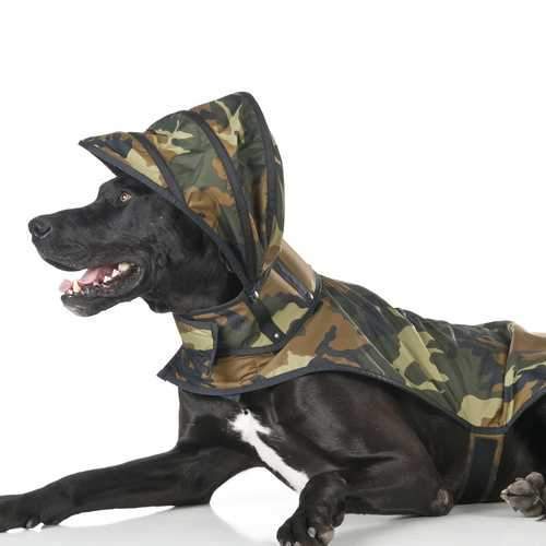 Puddle Jumper Dog Raincoat - Woodland Camo