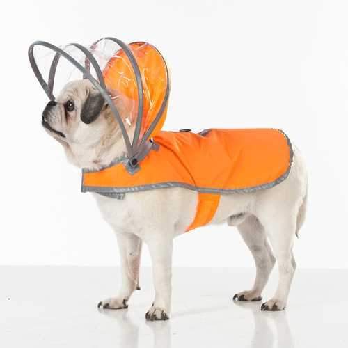 Lightning Line Dog Raincoat - Safety Orange