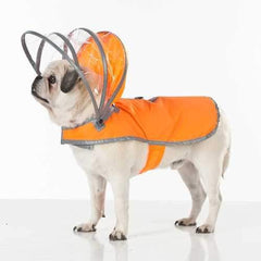 Lightning Line Dog Raincoat - Safety Orange