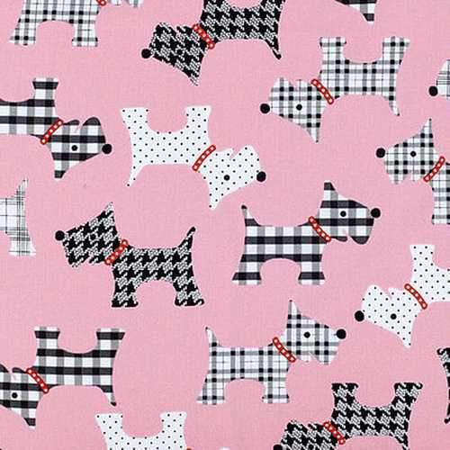Milk Bone Line Dog Bandana - Pink Puppies