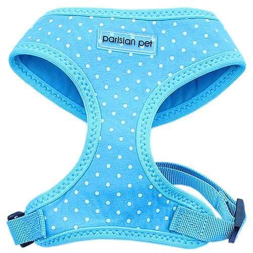 Parisian Pet Polka Dot Freedom Dog Harness - Blue