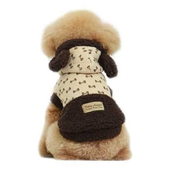 Dobaz Bowtie Dog Hoodie - Khaki