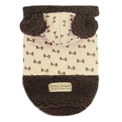 Dobaz Bowtie Dog Hoodie - Khaki