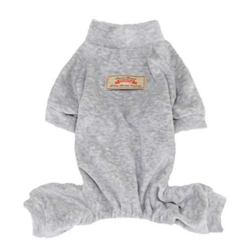 Velour Dog Pajamas by Dobaz - Gray
