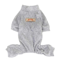 Velour Dog Pajamas by Dobaz - Gray