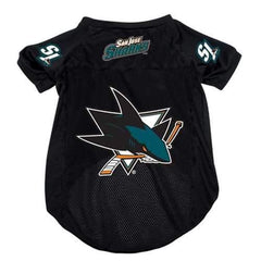 San Jose Sharks Dog Jersey - Black