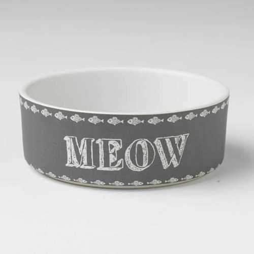 Chalk It Up Meow Cat Bowl
