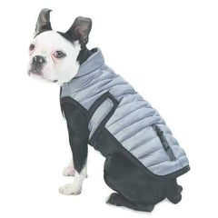 Tahoe Puffer Dog Coat - Silver