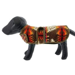 Southwestern Dog Coat - Brown