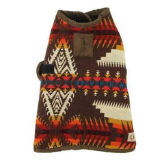 Southwestern Dog Coat - Brown