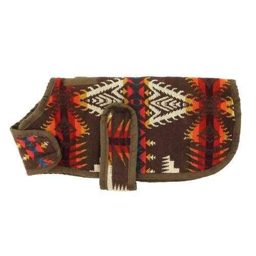 Southwestern Dog Coat - Brown