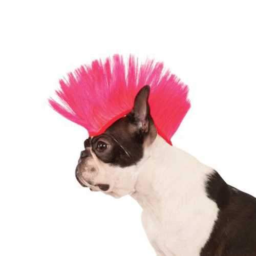 Mohawk Dog Wig - Electric Pink
