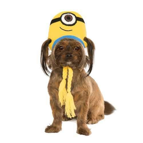 Minion Knit Dog Hat Costume - Stuart