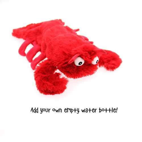 Sea Life Plush Bottle Dog Toy - Lobster