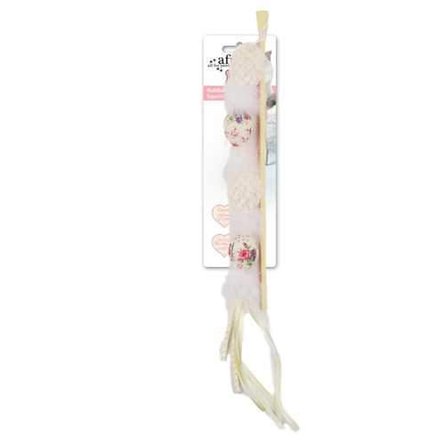 Shabby Chic MultiBall Wand Cat Toy - White