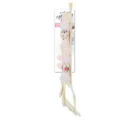 Shabby Chic MultiBall Wand Cat Toy - White