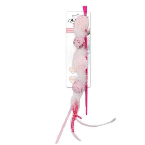 Shabby Chic MultiBall Wand Cat Toy - Pink