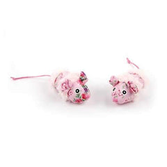 Shabby Chic Summer Mice Cat Toy - Pink