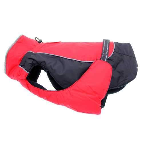 Alpine All-Weather Dog Coat by Doggie Design - Red and Black
