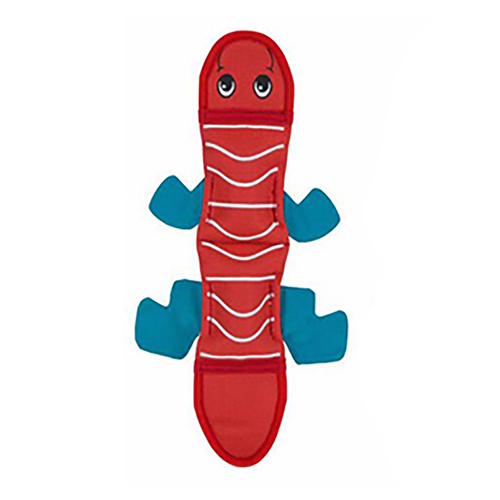 Outward Hound Fire Biterz Lizard Dog Toy - Red