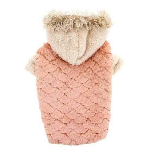 Zack and Zoey Elements Faux Fur Dog Jacket - Pink