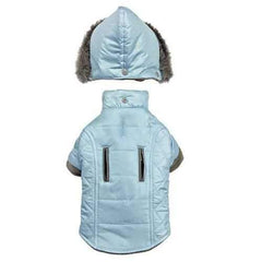 Zack and Zoey Quilted Thermal Dog Parka - Blue