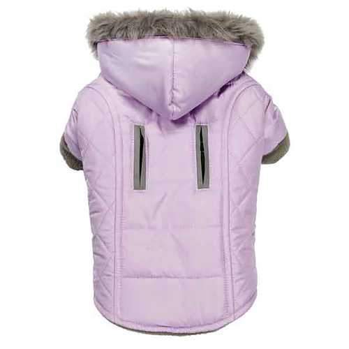 Zack and Zoey Quilted Thermal Dog Parka - Purple