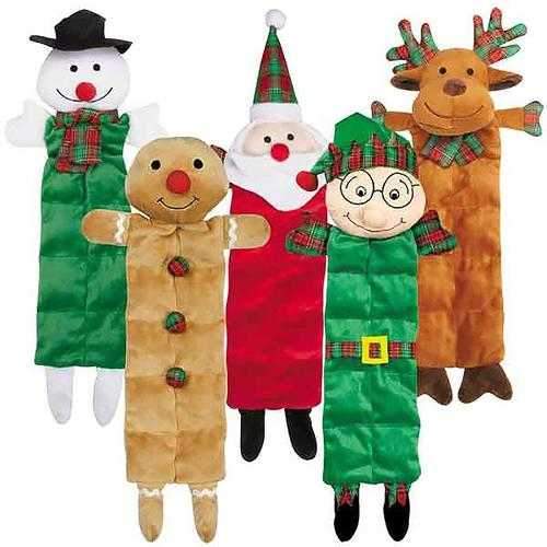 Grriggles Holiday Squeaktacular Dog Toy - Elf