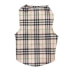 Under-Wrapper Plaid Dog Tank by Daisy and Lucy