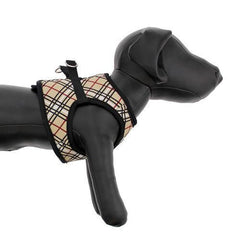 Step-in Cirque Dog Harness - Tan Tartan