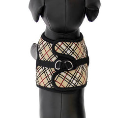 Step-in Cirque Dog Harness - Tan Tartan