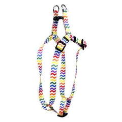 Chevron Step-In Dog Harness by Yellow Dog - Candy Stripe