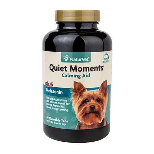 Quiet Moments Calming Aid with Melatonin Dog Tablets by NaturVet
