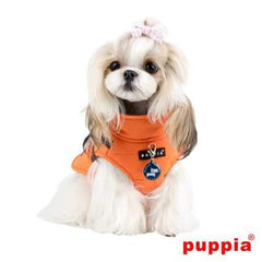 Mountaineer II Fleece Dog Vest by Puppia - Orange