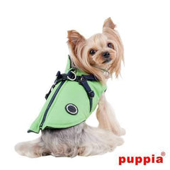 Mountaineer II Fleece Dog Vest by Puppia - Green